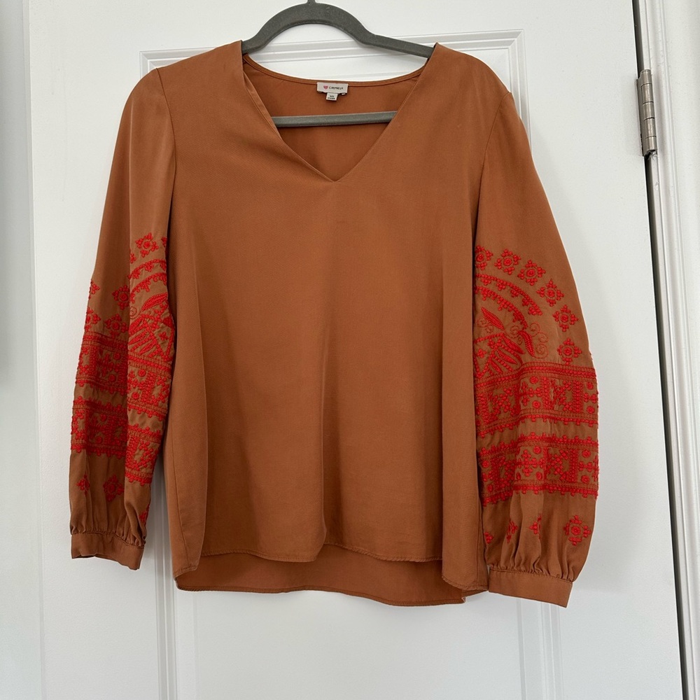 V-neck blouse